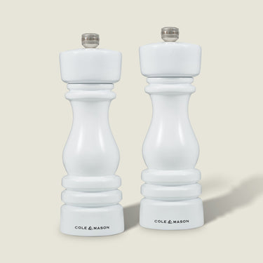Cole & Mason London White Gloss Salt & Pepper Mills 7